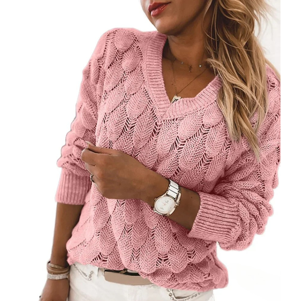 Dientje™ | Gebreide V-Hals Trui