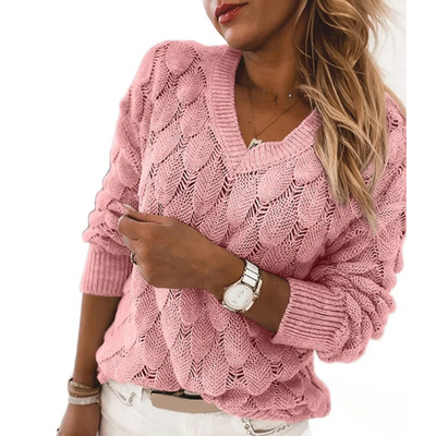 Dientje™ | Gebreide V-Hals Trui