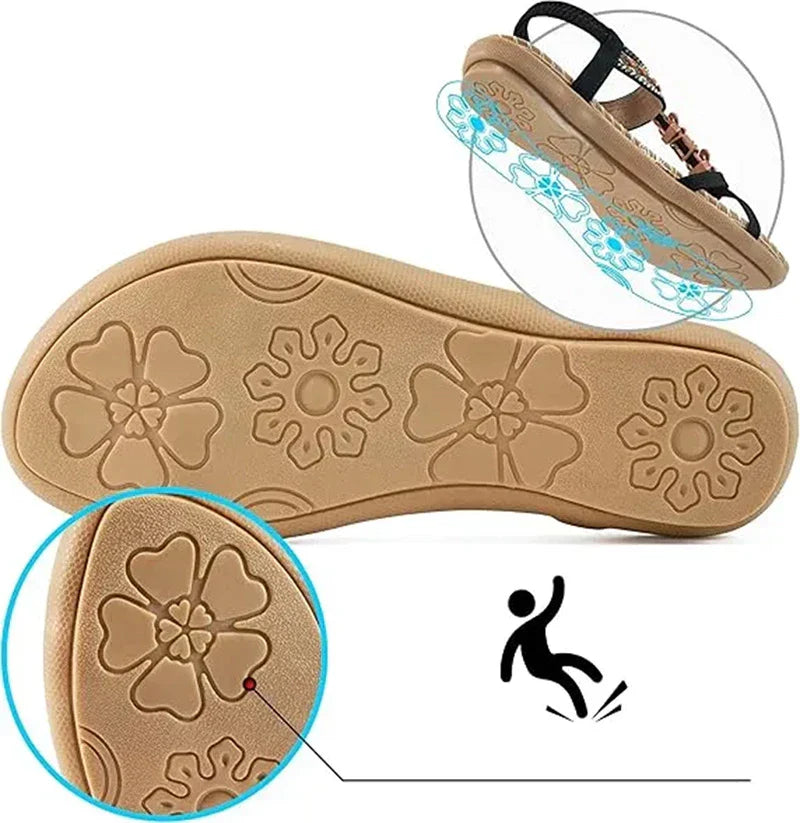 Renske™ | Elegante Boho Sandalen met Versiering