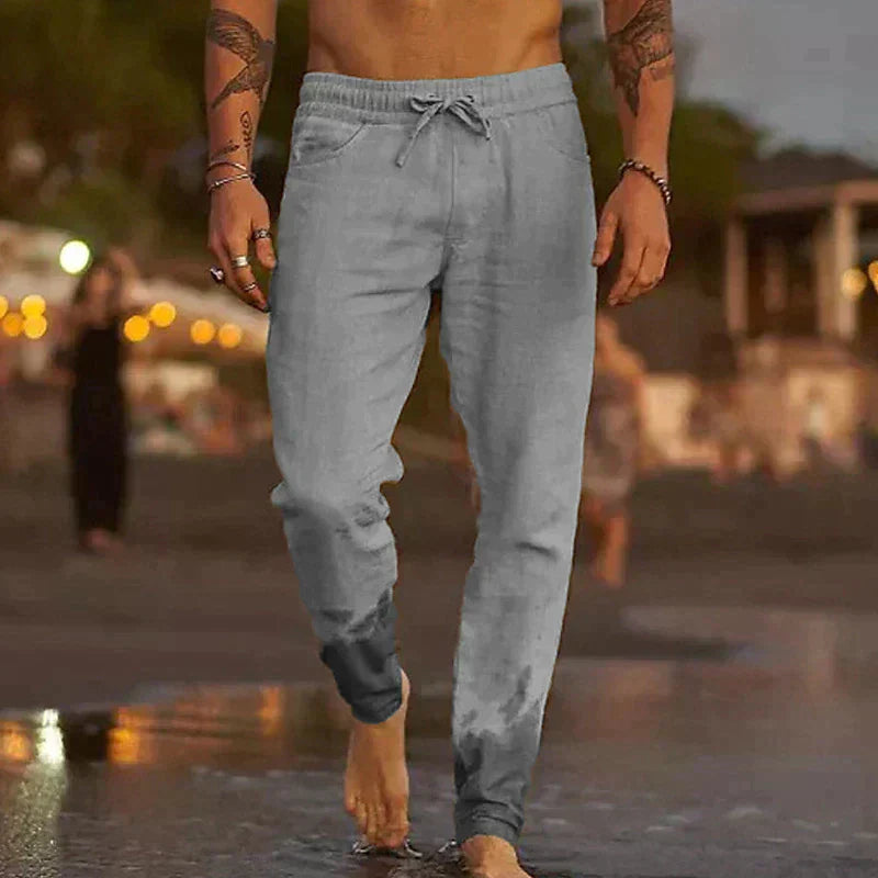 Jochem™ | Linnen strandbroek