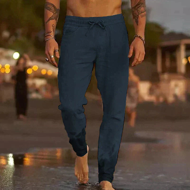 Jochem™ | Linnen strandbroek