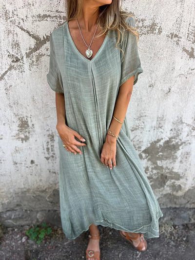 Wieke™ | Luchtige Zomerjurk met V-hals