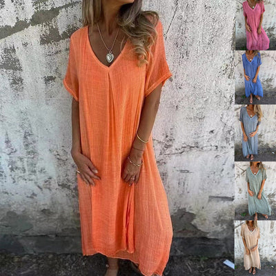 Wieke™ | Luchtige Zomerjurk met V-hals