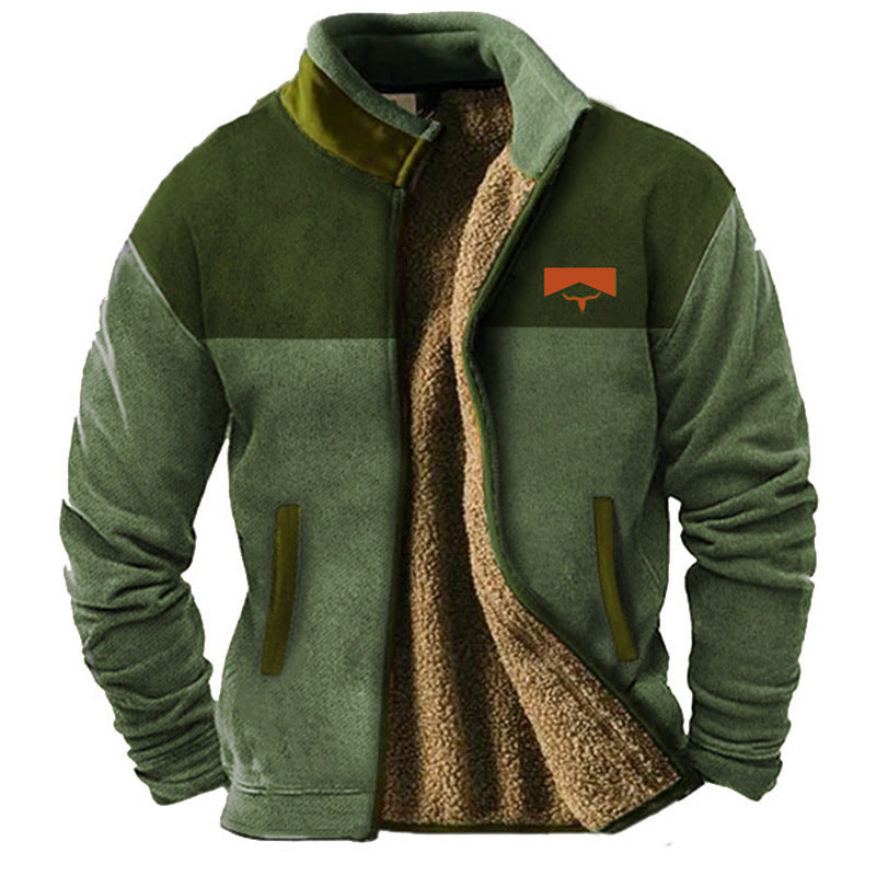 Logan™ | Fleece Jas met Etnische Print