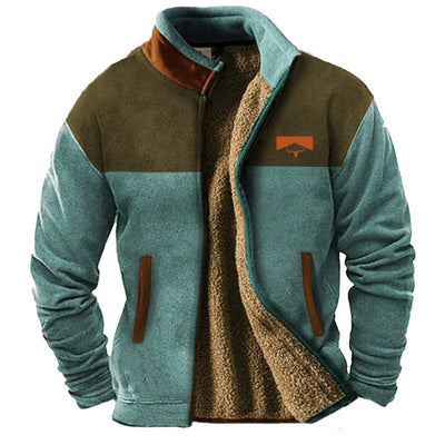 Logan™ | Fleece Jas met Etnische Print