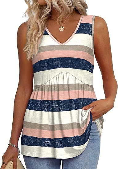 Sofia™ | Mouwloze V-Hals Top met Elegante Pasvorm