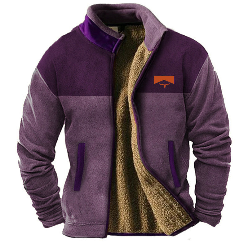 Logan™ | Fleece Jas met Etnische Print