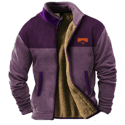 Logan™ | Fleece Jas met Etnische Print