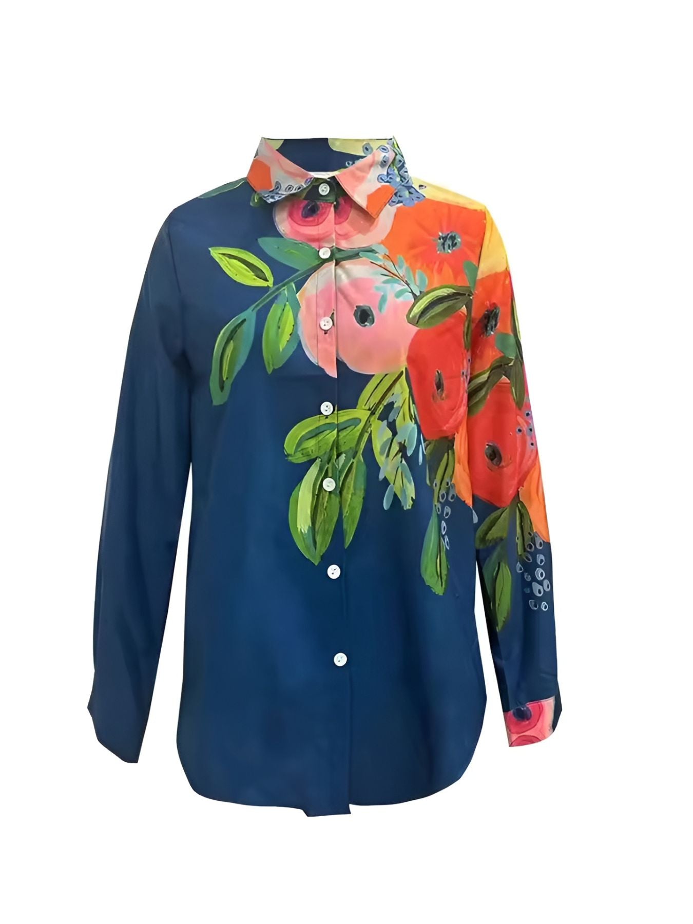 Floria™ | Kleurrijke Bloemenprint Blouse