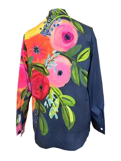 Floria™ | Kleurrijke Bloemenprint Blouse