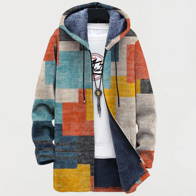 Anlien™ | Warme Hoodie met Kleurrijk Patchwork