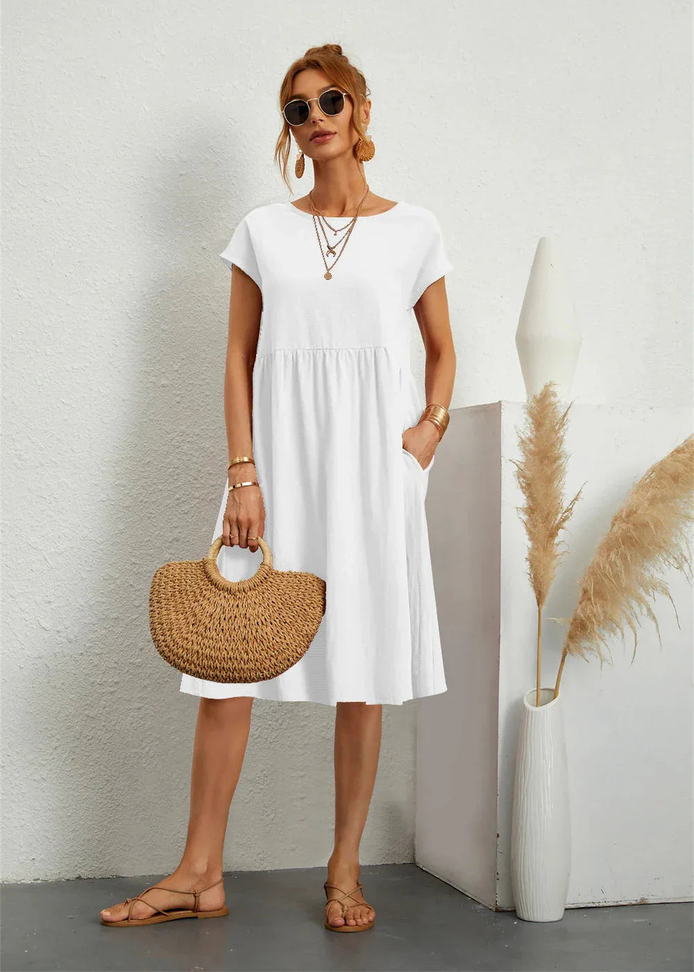 Lunara™ | Eenvoudige Zomerjurk