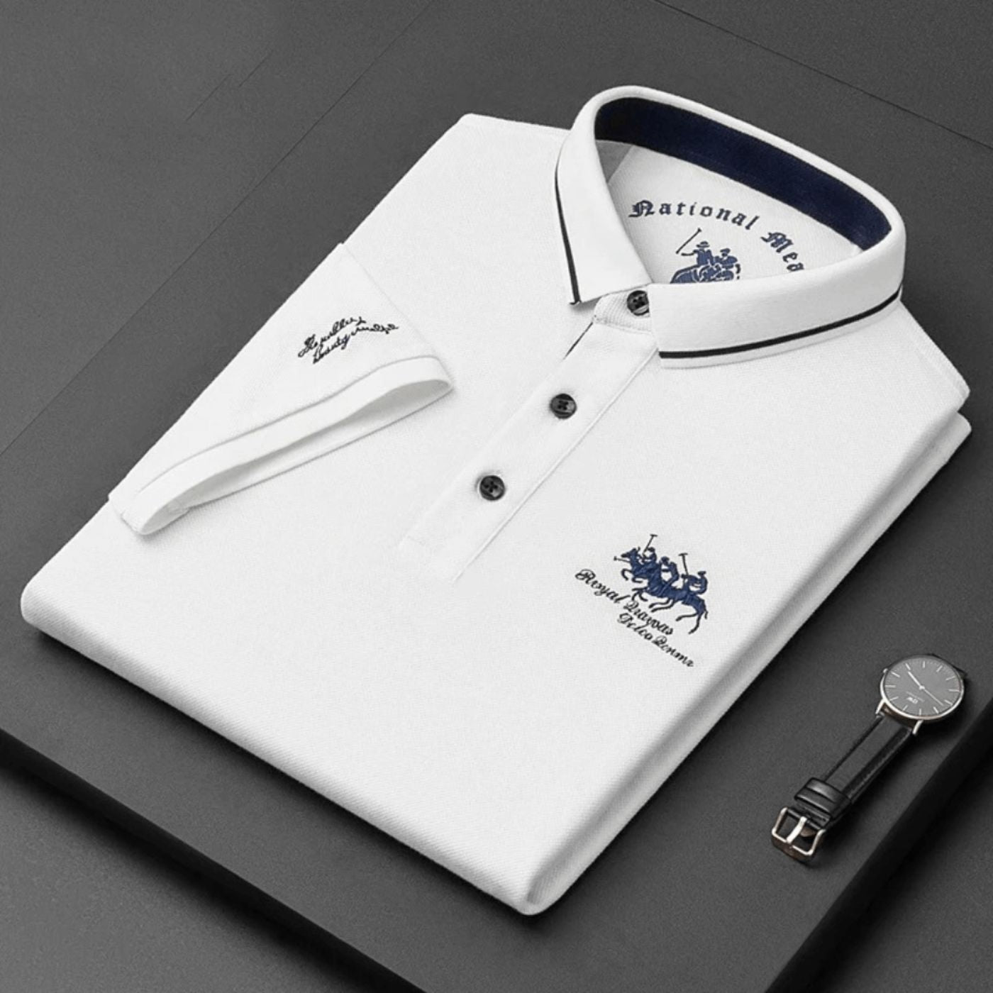 Valerio™ | Klassieke Polo met Luxe Borduurwerk