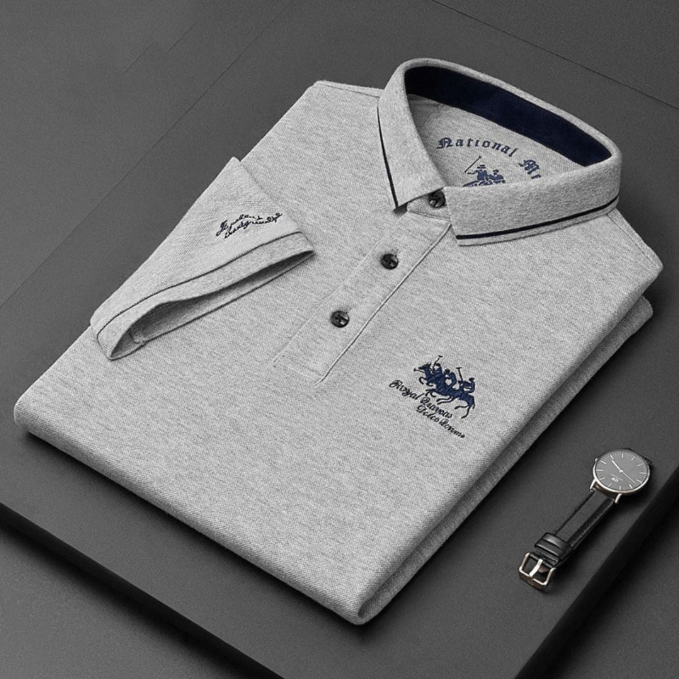 Valerio™ | Klassieke Polo met Luxe Borduurwerk