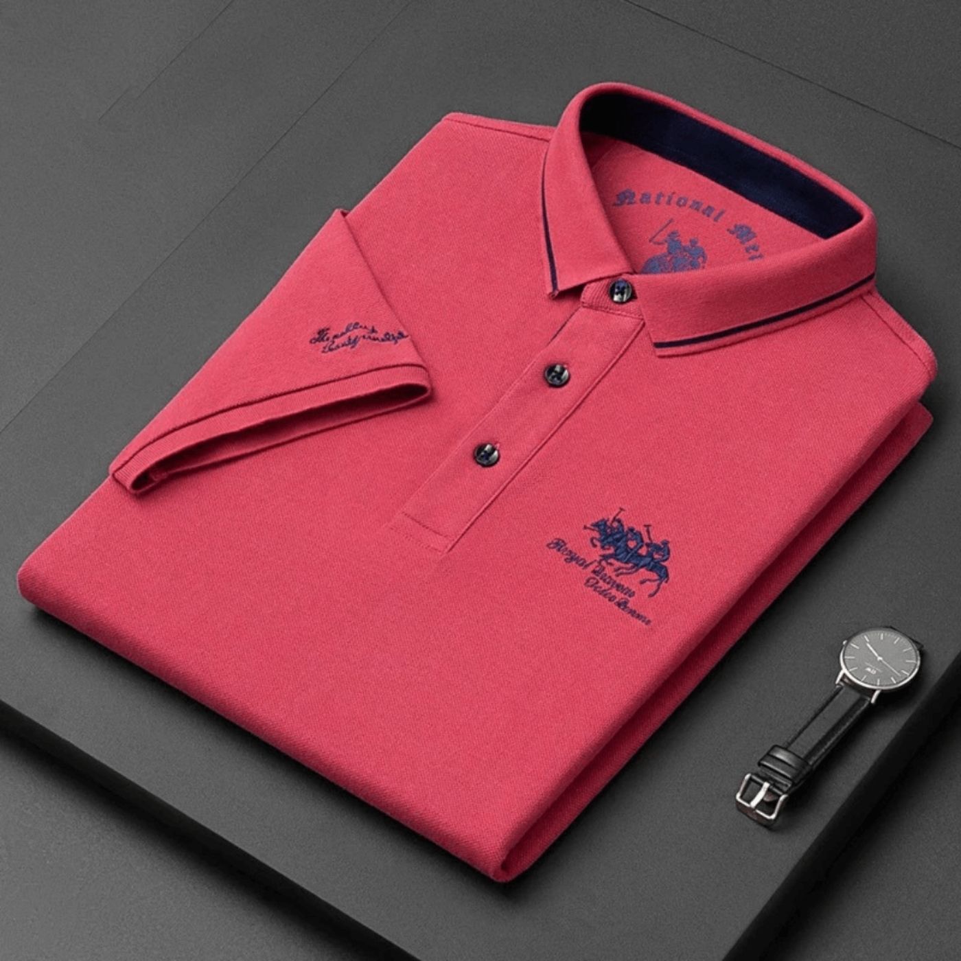 Valerio™ | Klassieke Polo met Luxe Borduurwerk