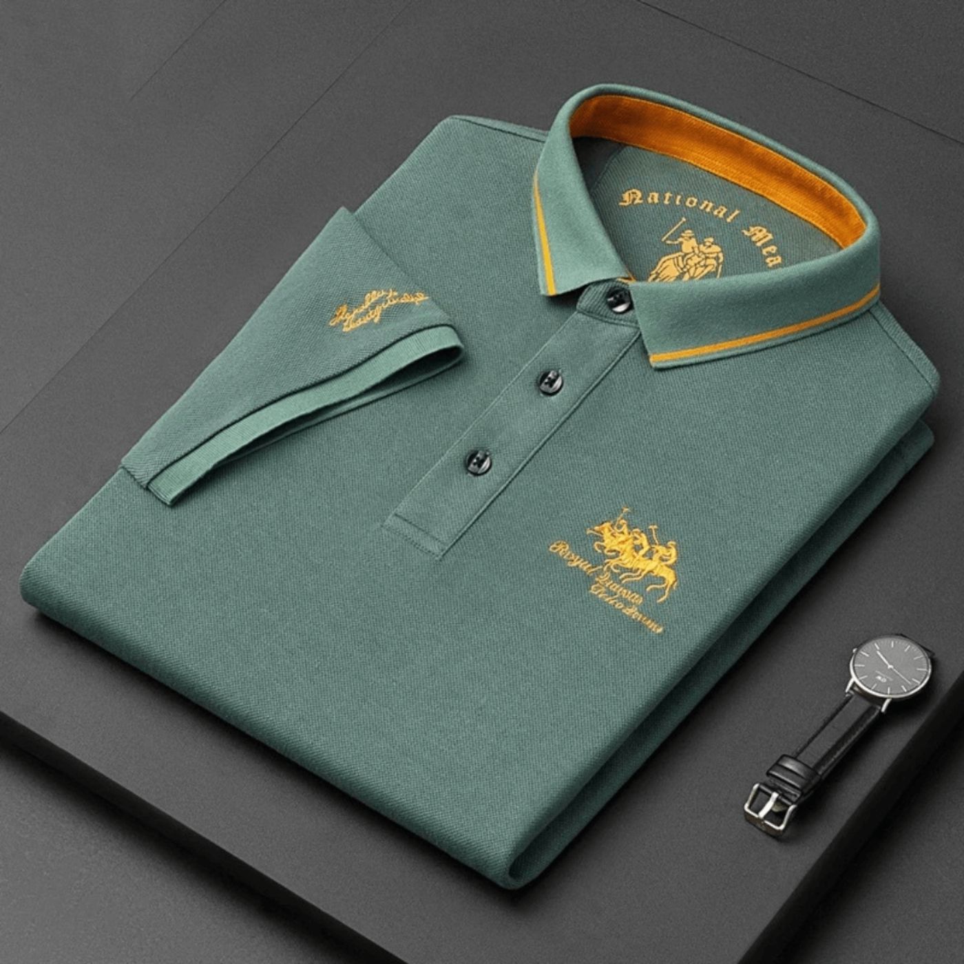 Valerio™ | Klassieke Polo met Luxe Borduurwerk