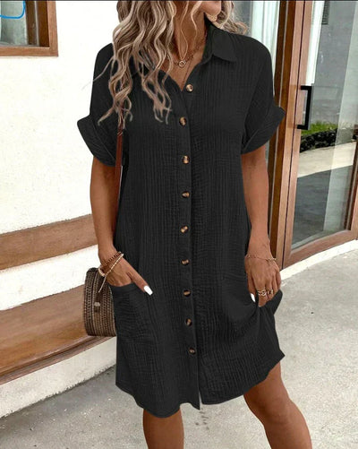 Melanie | Linnen Polo Jurk