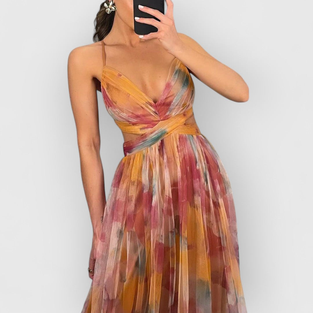 Lysbeth™ | Maxi-jurk met bloemenprint