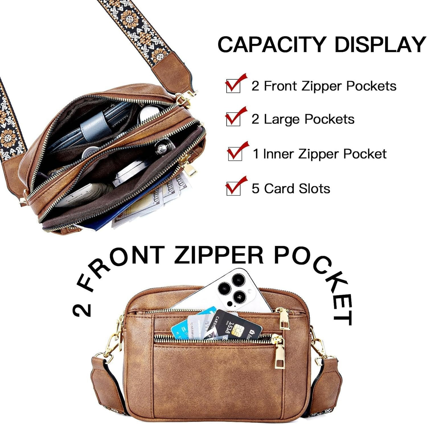 Patje™ | Schoudertas met Printband