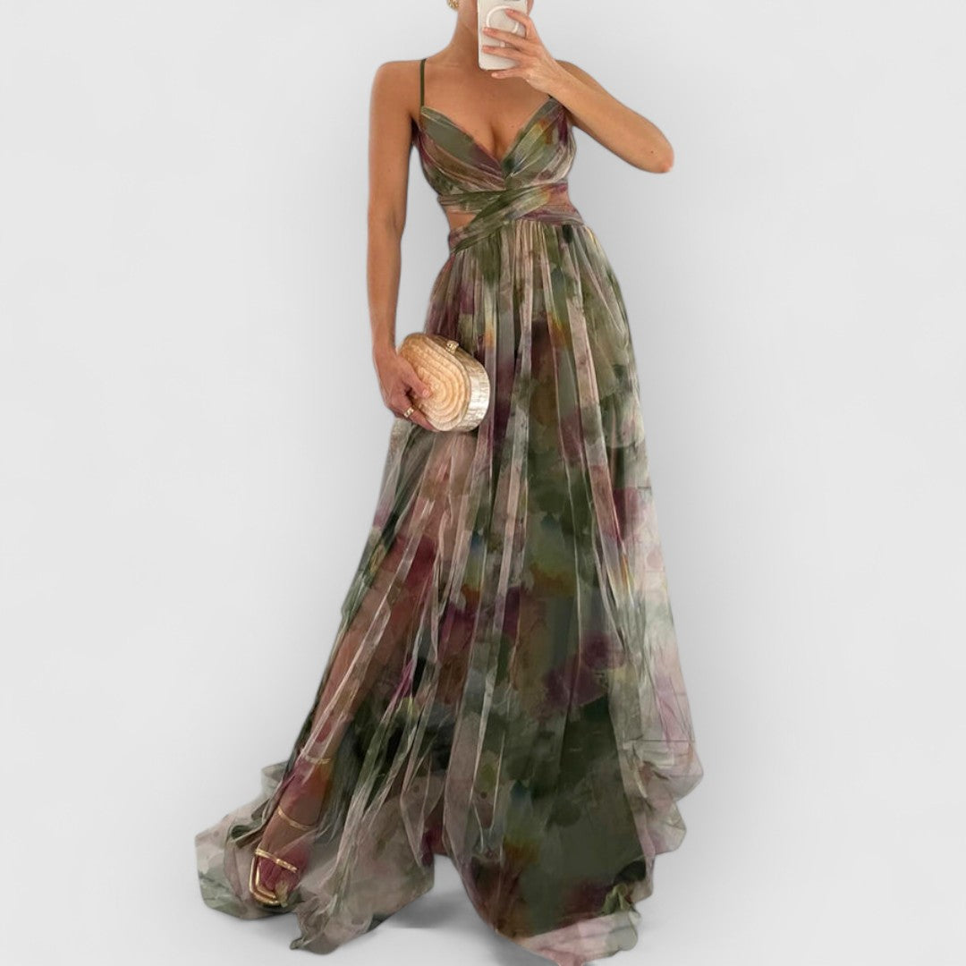 Lysbeth™ | Maxi-jurk met bloemenprint