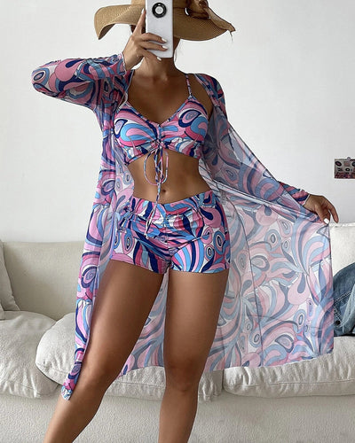 Dinja | 3-Delige Bikini Set met Print