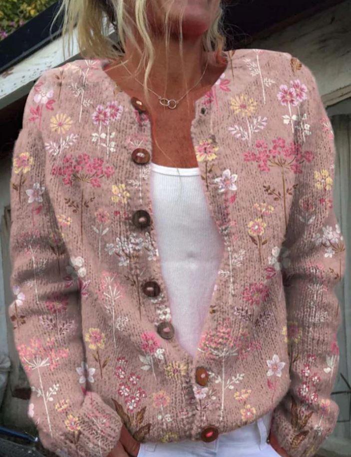 Hebe™ | Elegant vest met bloemenprint