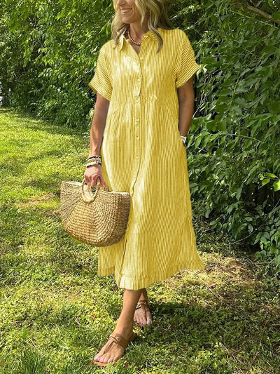 Laurinde™ | Casual Gestreepte Zomerjurk