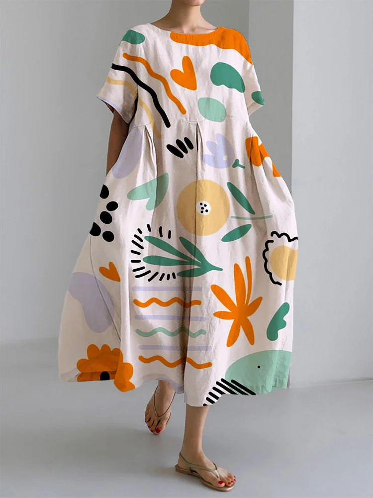 EMMA™ | ELEGANTE ZOMER GEDRUKTE JURK