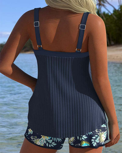 Ilona® | Tankini Gestreept met Tweedelig Strandbroekje