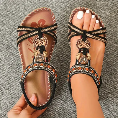 Renske™ | Elegante Boho Sandalen met Versiering