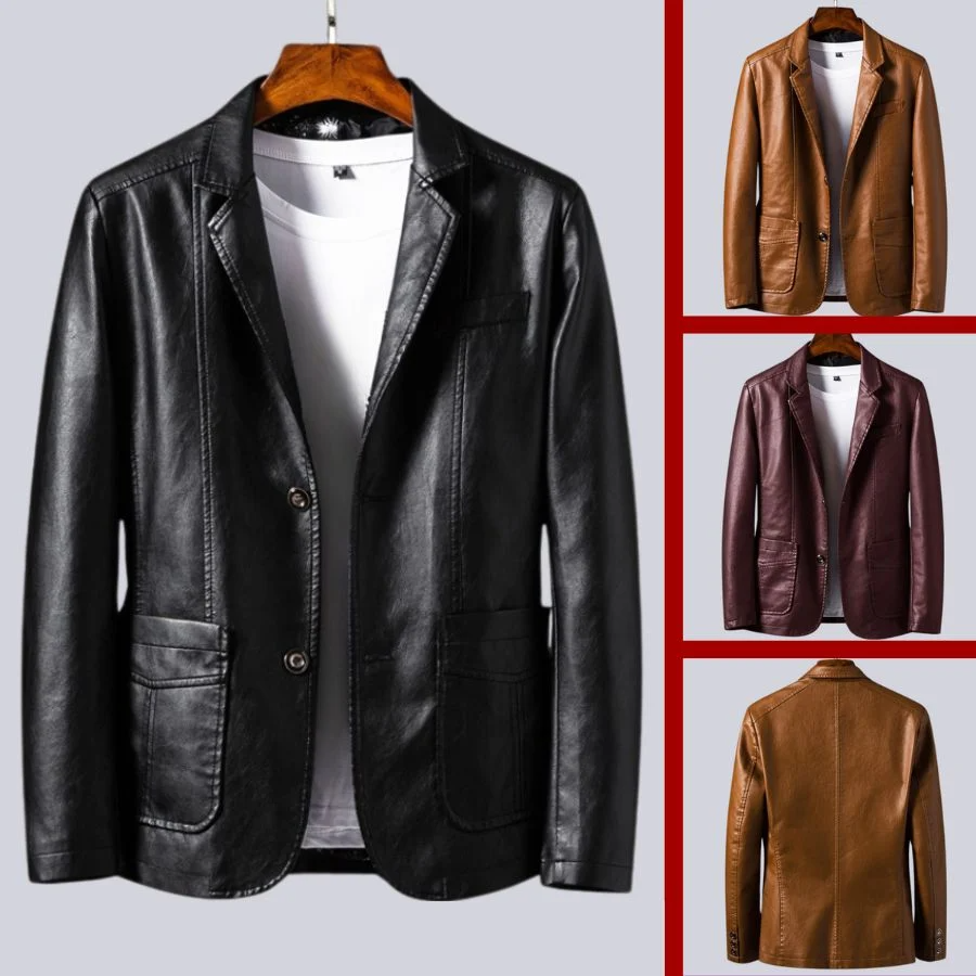 Maverick™ | Leren Blazer voor Heren