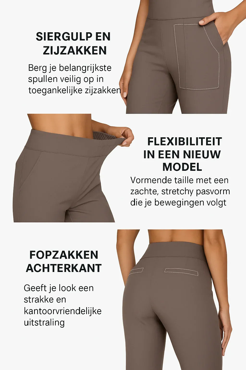 Linde™ | Damesbroek met Hoge Taille