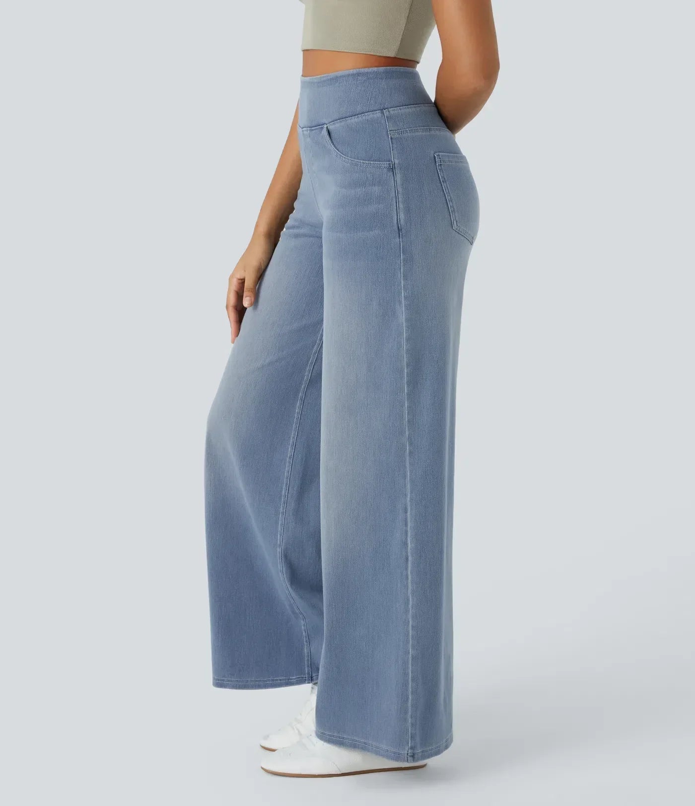 Ellis™ | Comfy Elastische Broek met Hoge Taille