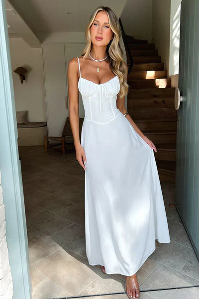Evelina | Slanke Mouwloze Jurk