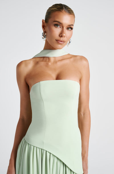 Aurelie™ | Strapless Avondjurk met Hoge Split