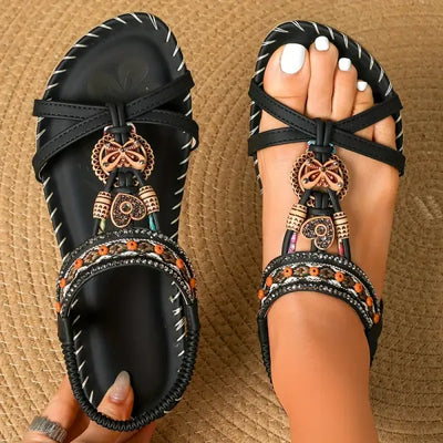 Renske™ | Elegante Boho Sandalen met Versiering