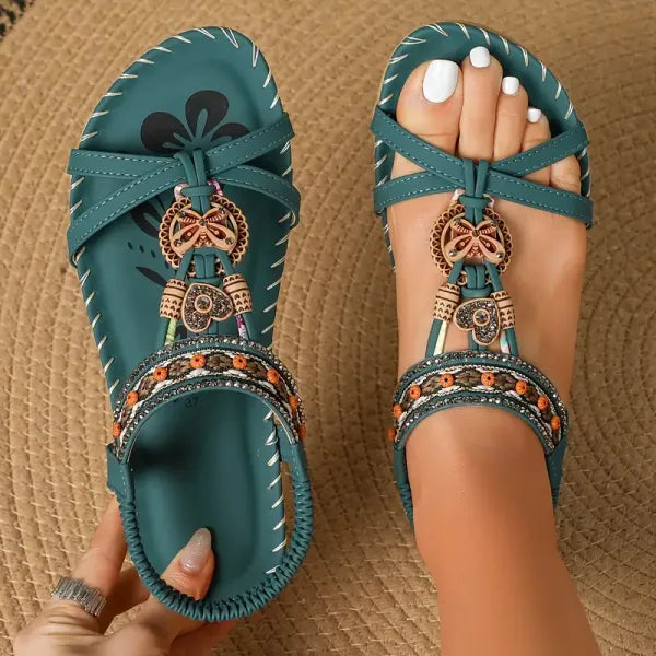 Renske™ | Elegante Boho Sandalen met Versiering