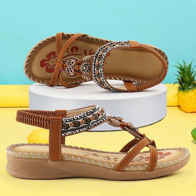 Renske™ | Elegante Boho Sandalen met Versiering