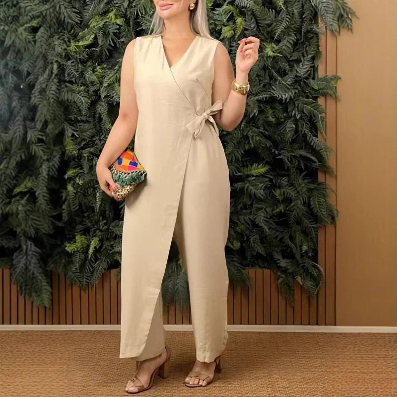 Aveline™ | Elegante Mouwloze Jumpsuit