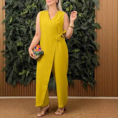 Aveline™ | Elegante Mouwloze Jumpsuit