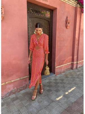 Juliana | Statement Jurk met Zomers Design